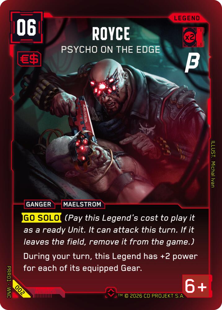 Royce Psycho on the Edge 002 (Pre-Release Beta)  - Foil