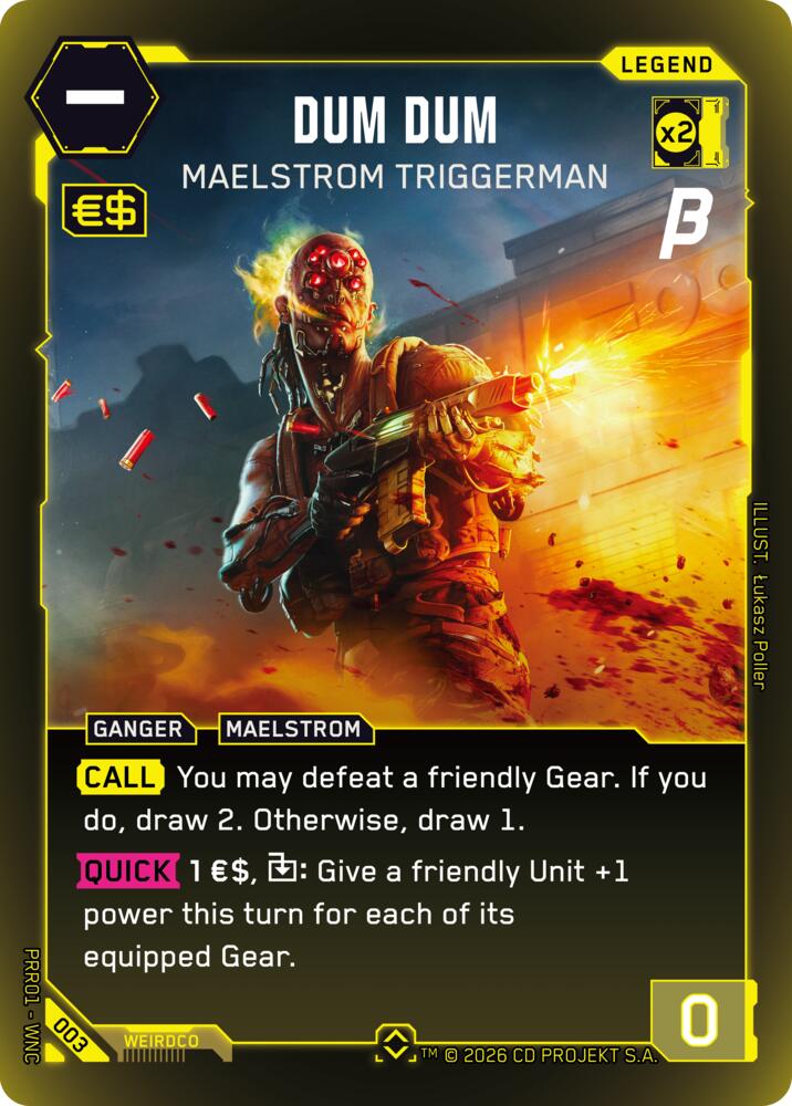 Dum Dum Maelstrom Triggerman 003 (Pre-Release Beta)  - Foil
