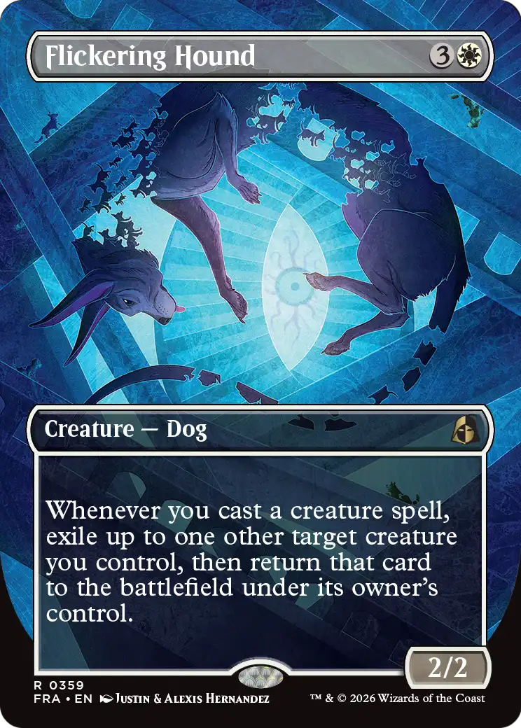 Flickering Hound 359 (Reality Fracture)  - Borderless