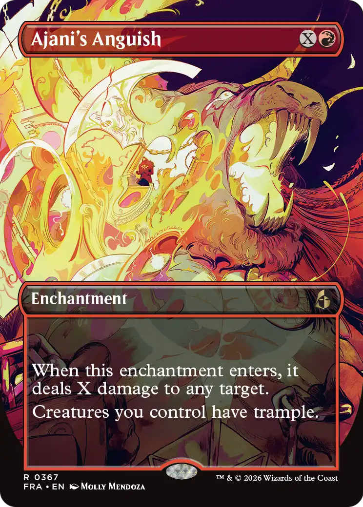 Ajani's Anguish 367 (Reality Fracture)  - Borderless