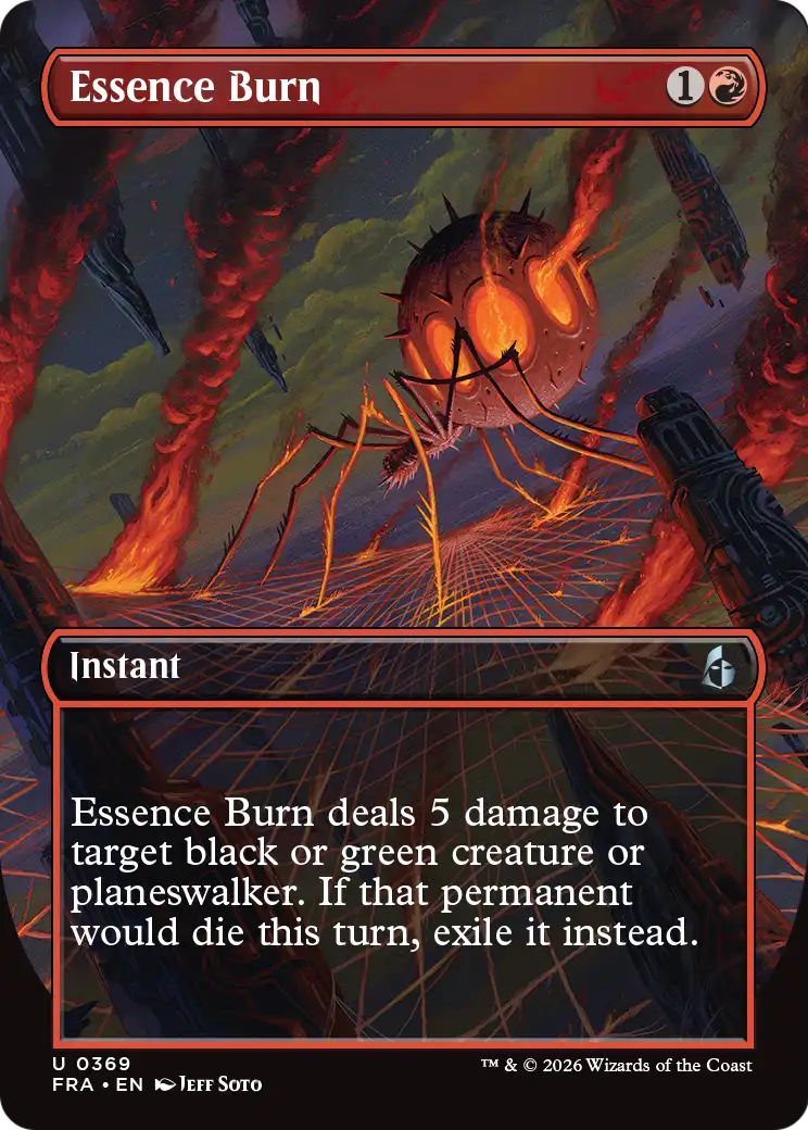 Essence Burn 369 (Reality Fracture)  - Borderless Foil