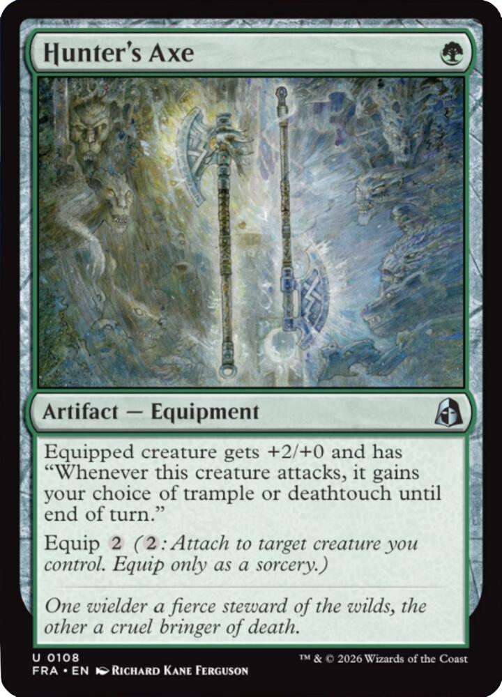 Hunter's Axe 108 (Reality Fracture)  - Foil