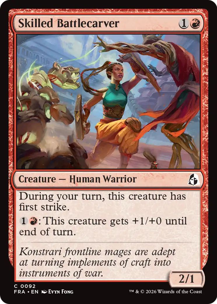 Skilled Battlecarver 92 (Reality Fracture)  - Foil