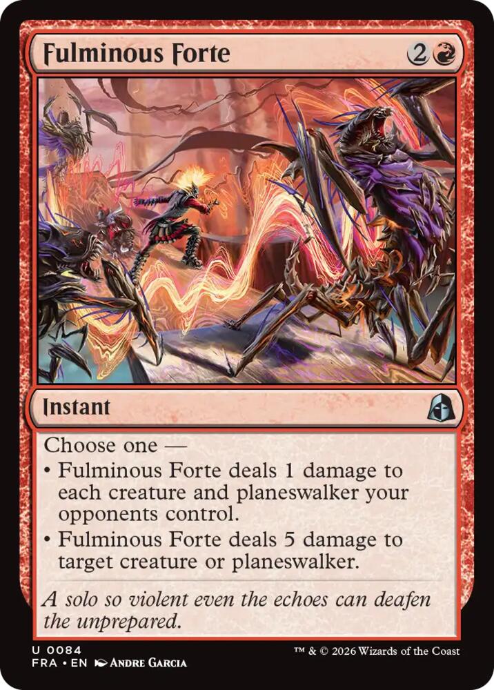 Fulminous Forte 84 (Reality Fracture)  - Foil
