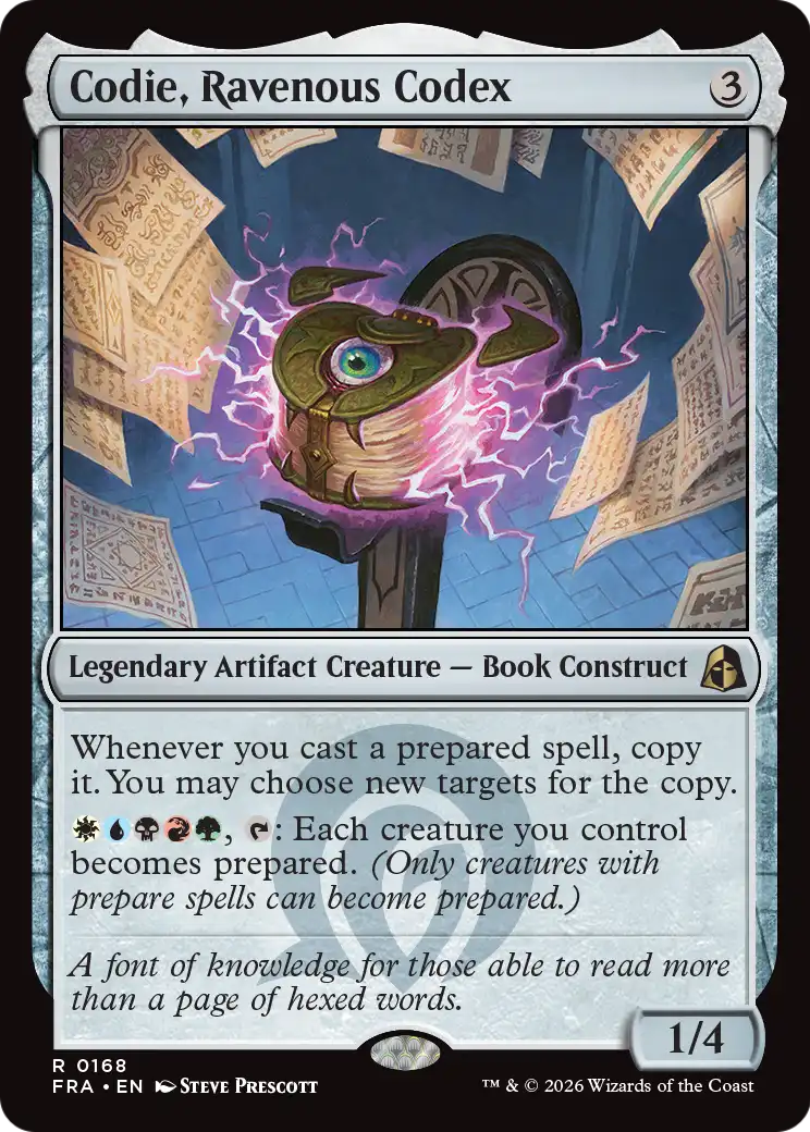 Codie, Ravenous Codex 168 (Reality Fracture)  - Foil