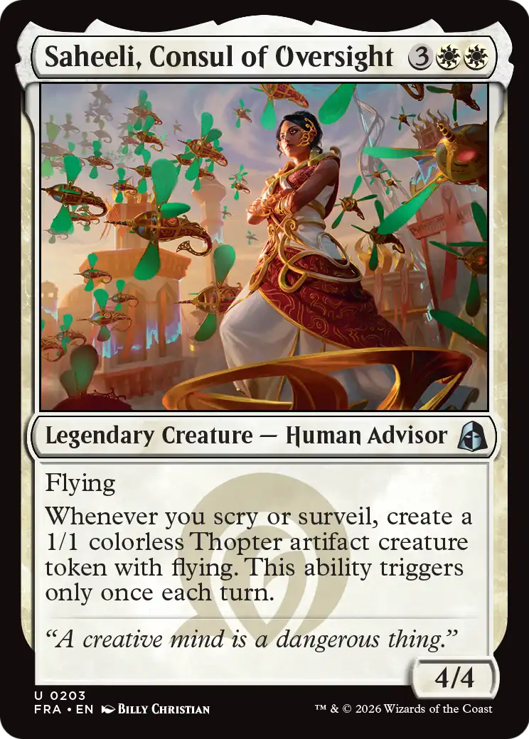 Saheeli, Consul of Oversight 203 (Reality Fracture)  - Foil