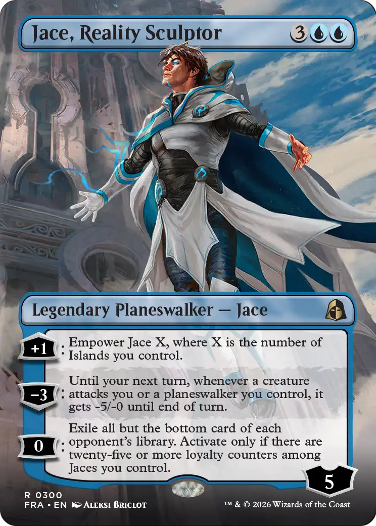 Jace, Reality Sculptor 300 (Reality Fracture)  - Borderless Foil