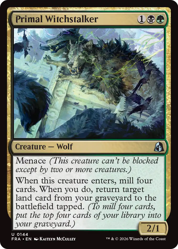 Primal Witchstalker 144 (Reality Fracture)  - Foil