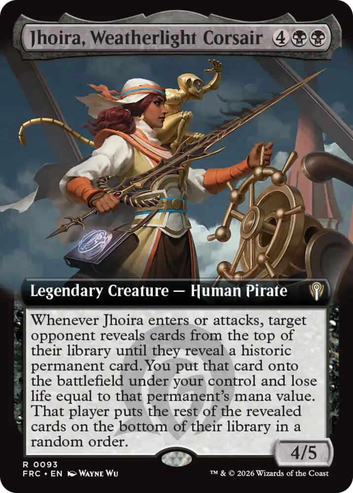 Jhoira, Weatherlight Corsair 93 (Commander: Reality Fracture)  - Extended Art