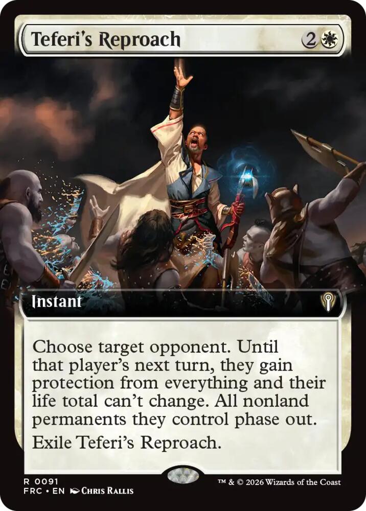 Teferi's Reproach 91 (Commander: Reality Fracture)  - Extended Art