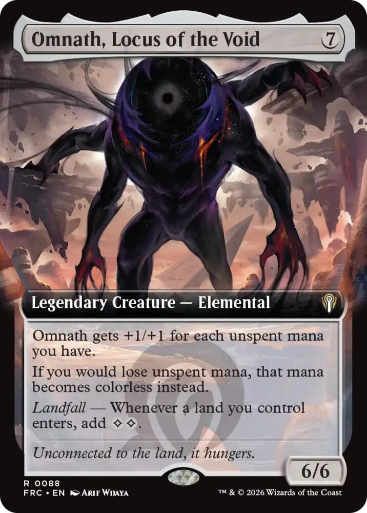 Omnath, Locus of the Void 88 (Commander: Reality Fracture)  - Extended Art