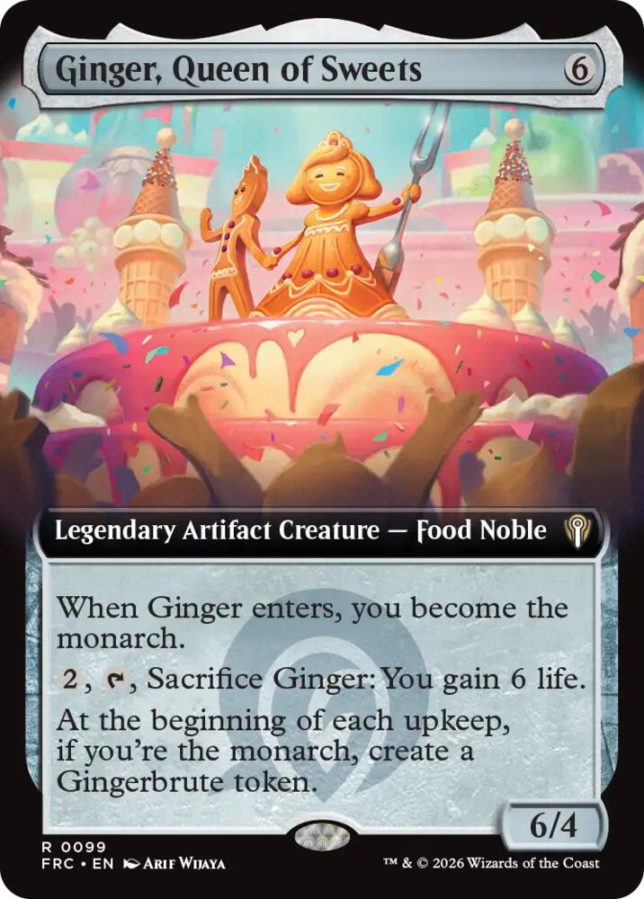 Ginger, Queen of Sweets 99 (Commander: Reality Fracture)  - Extended Art