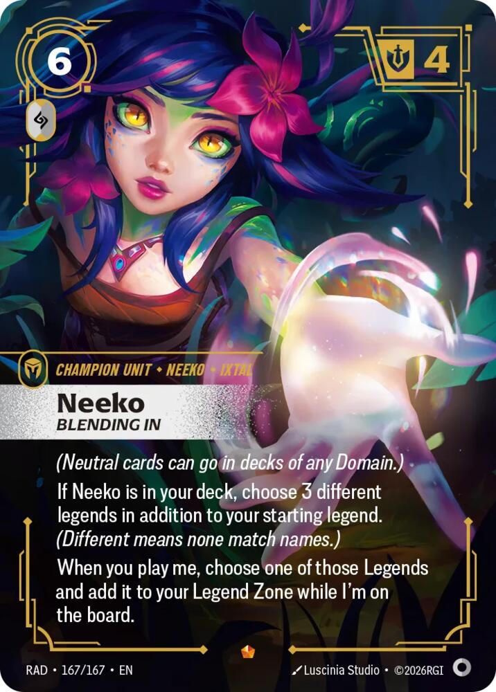 Neeko Bleeding In 167/167 (Radiance)  - Foil