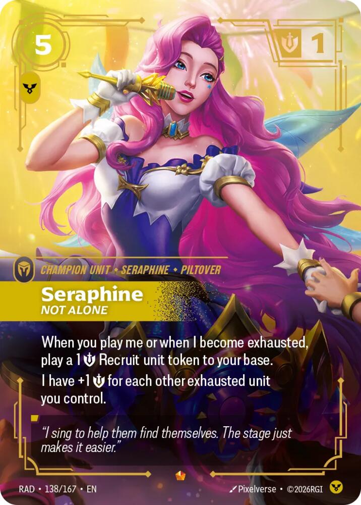 Seraphine Not Alone 138/167 (Radiance)  - Foil