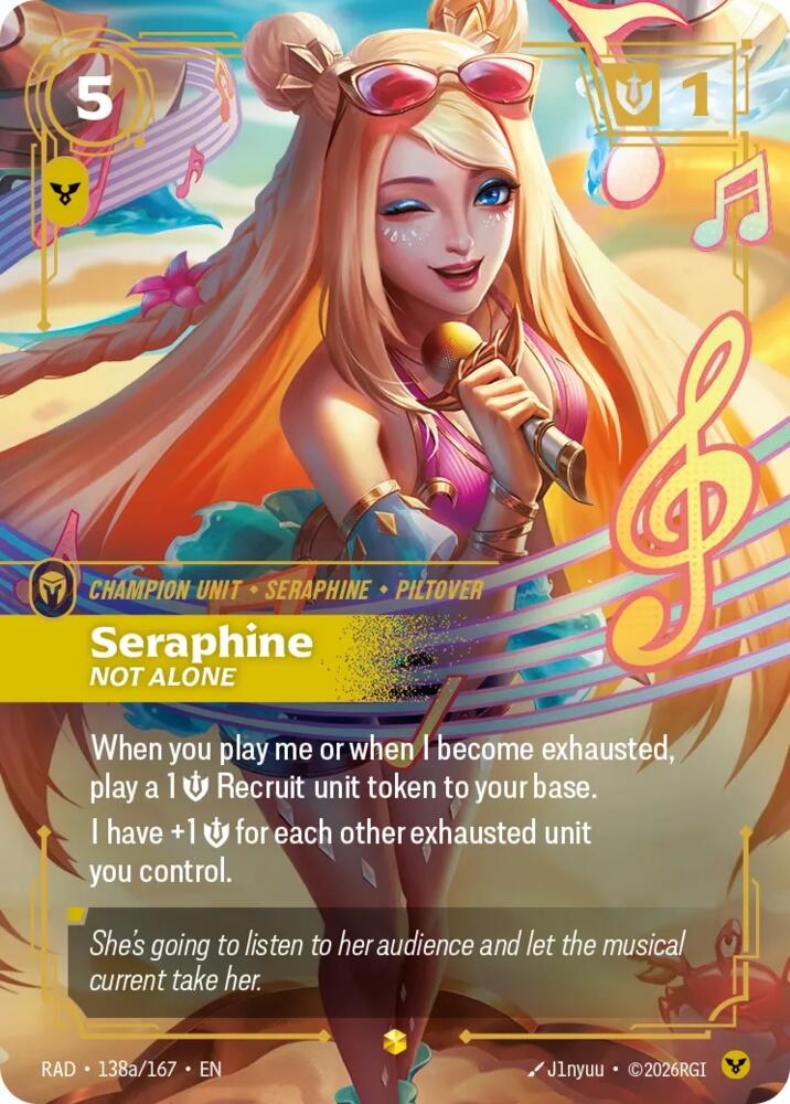 Seraphine - Not Alone 138a/167 (Radiance)  - Foil