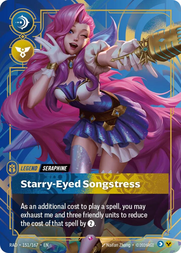 Seraphine - Starry-Eyed Songstress 151/167 (Radiance)  - Foil