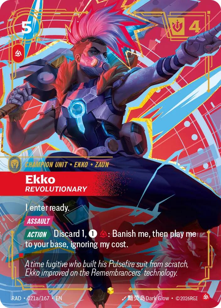 Ekko Revolutionary Alternate Art 021a/167 (Radiance)  - Foil