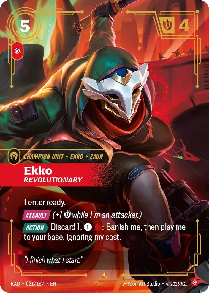 Ekko Revolutionary 021/167 (Radiance)  - Foil