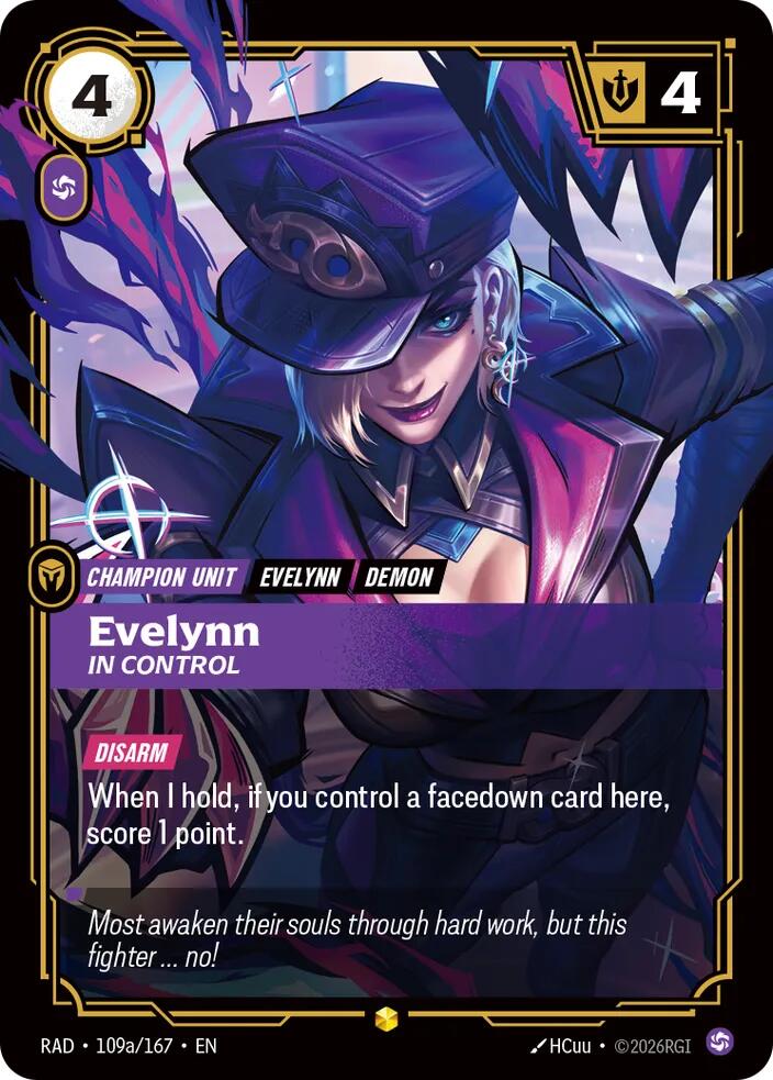 Evelynn In Control Alternate Art 109a/167 (Radiance)  - Foil