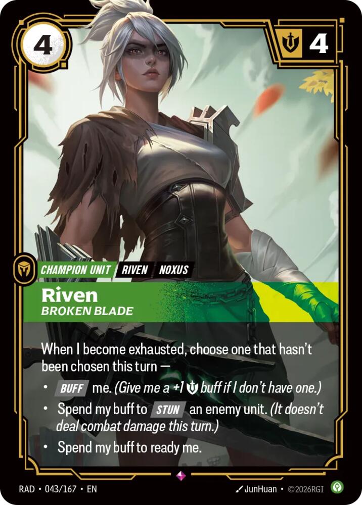 Riven - Broken Blade 043/167 (Radiance)  - Foil