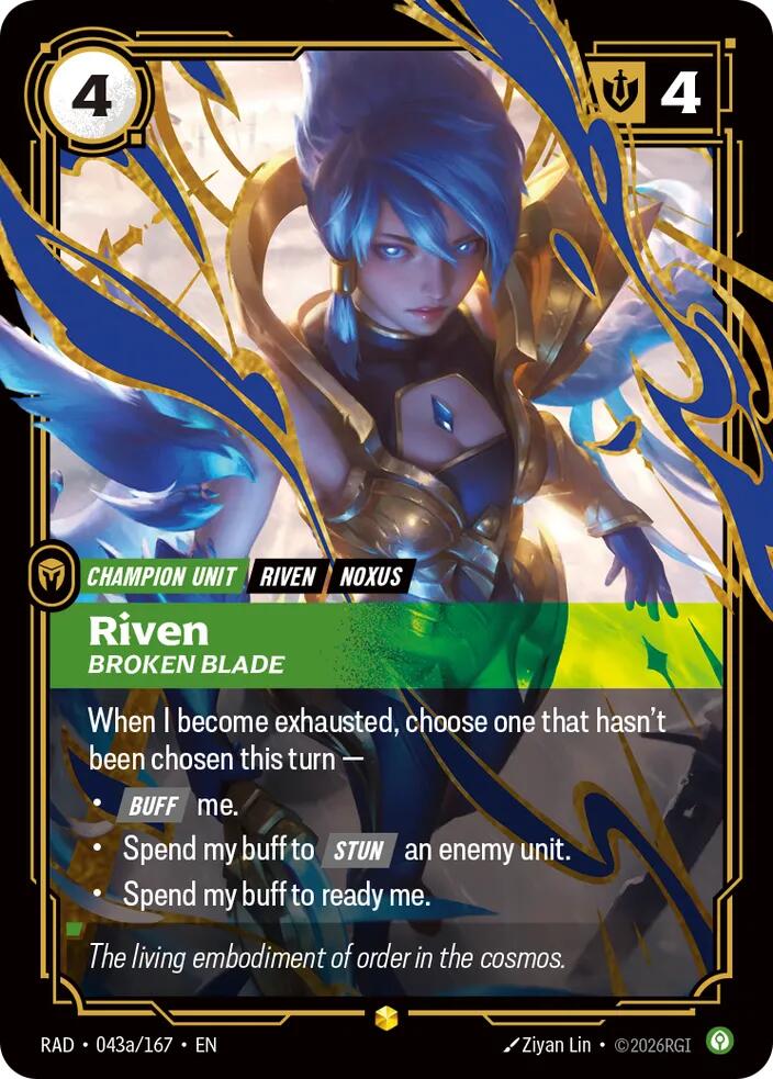 Riven Broken Blade Alternate Art 043a/167 (Radiance)  - Foil