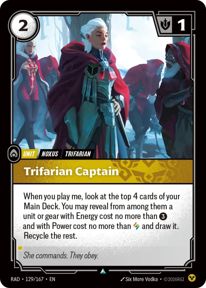 Trifarian Captain 129/167 (Radiance) 