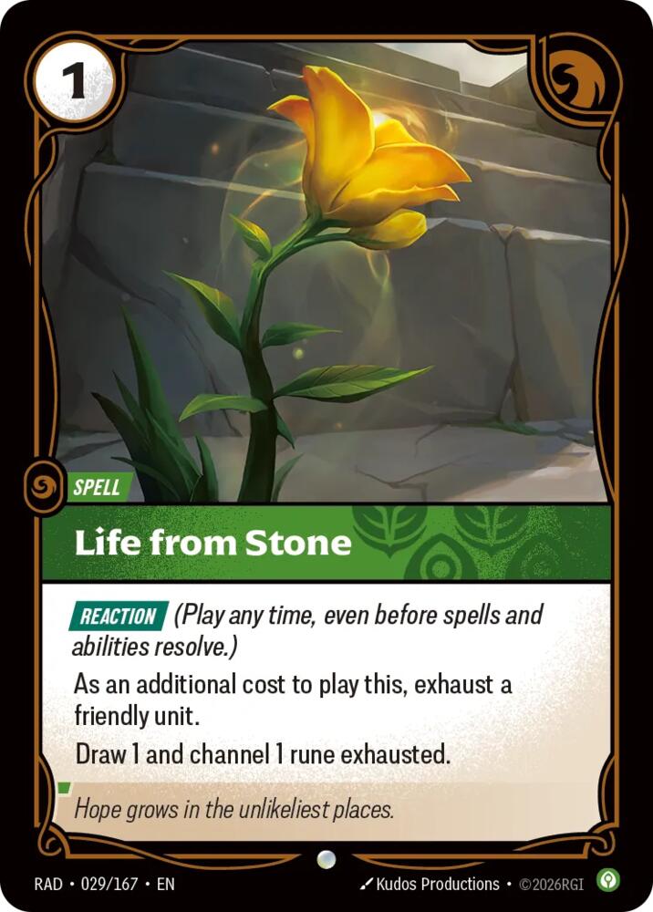 Life from Stone 029/167 (Radiance)  - Foil