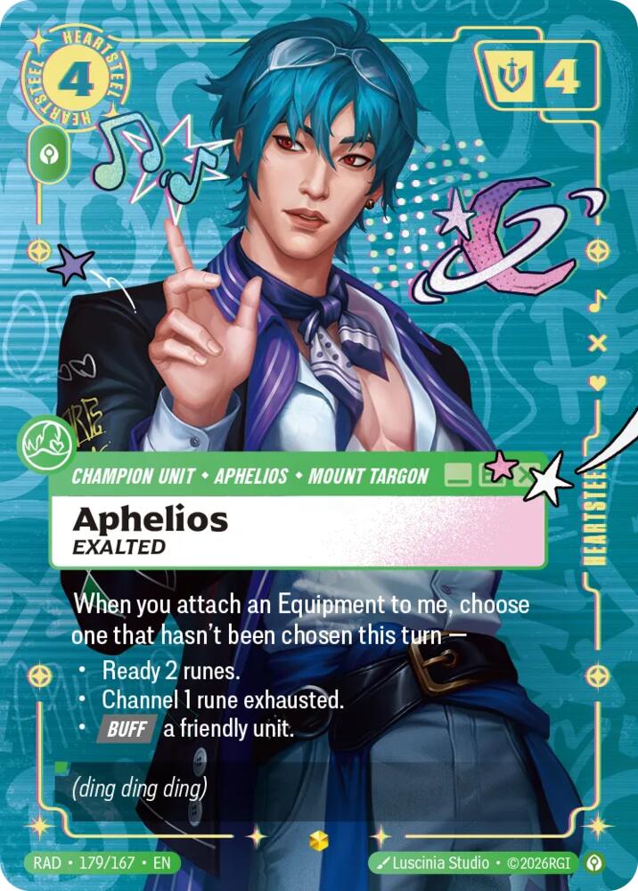 Aphelios - Exalted 179/167 (Radiance)  - Foil