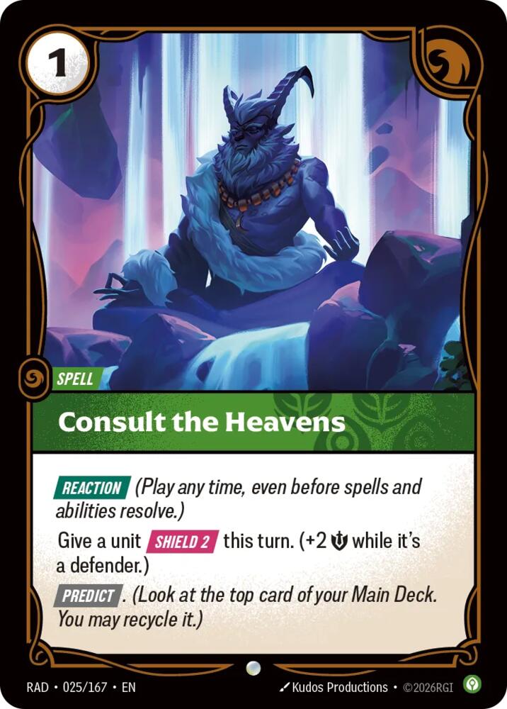 Consult the Heavens 025/167 (Radiance)  - Foil