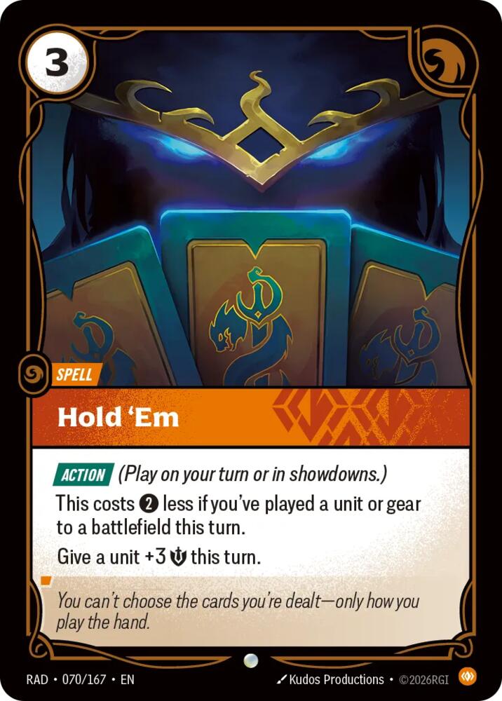 Hold 'Em 070/167 (Radiance)  - Foil