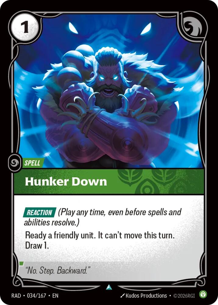 Hunker Down 034/167 (Radiance)  - Foil