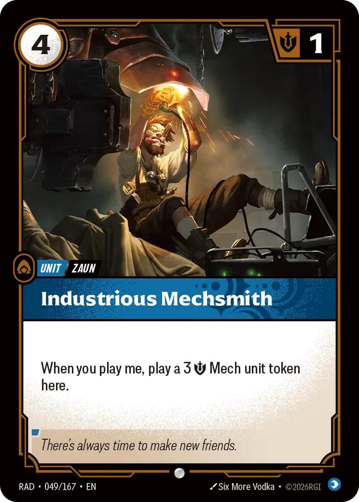 Industrious Mechsmith 049/167 (Radiance)  - Foil
