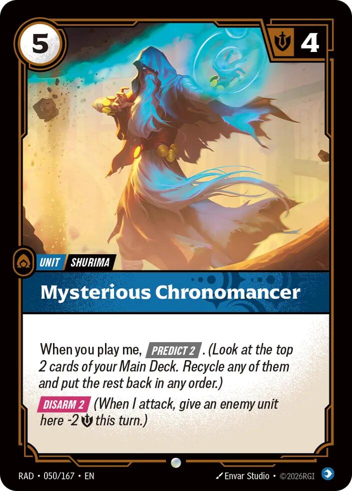 Mysterious Chronomancer 050/167 (Radiance)  - Foil