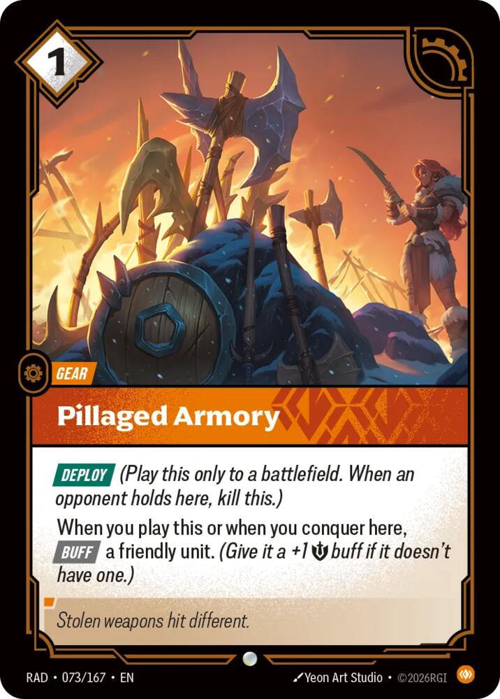 Pillaged Armory 073/167 (Radiance)  - Foil