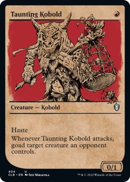 Taunting Kobold Showcase 404 (Commander Legends: Battle for Baldur's Gate) 