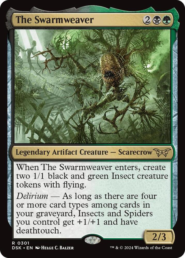 The Swarmweaver (Lurking Evil) 301/286 (Duskmourn: House of Horror)  - Foil