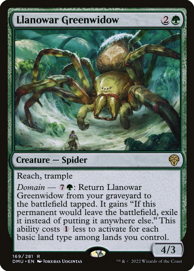 Llanowar Greenwidow 169 (Dominaria United) 
