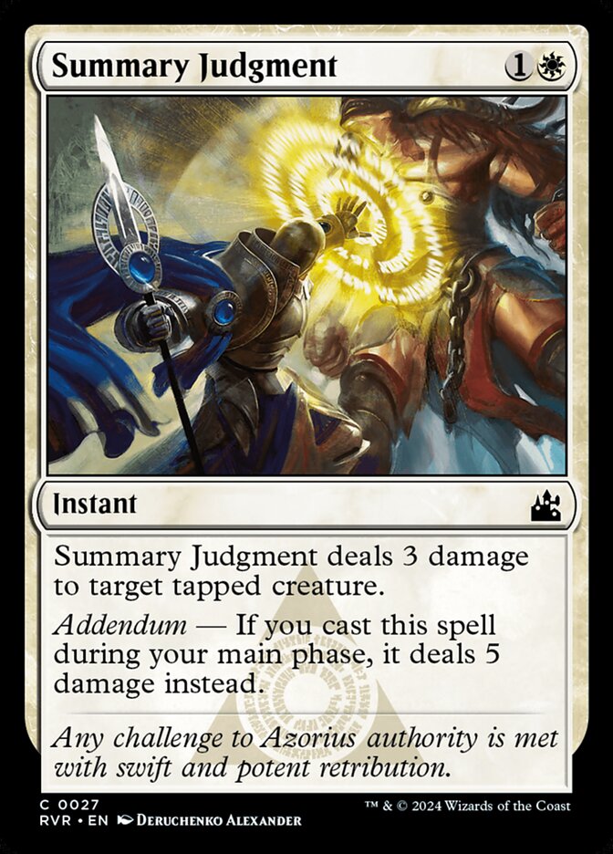 Summary Judgment 27/291 (Ravnica Remastered)  - Foil