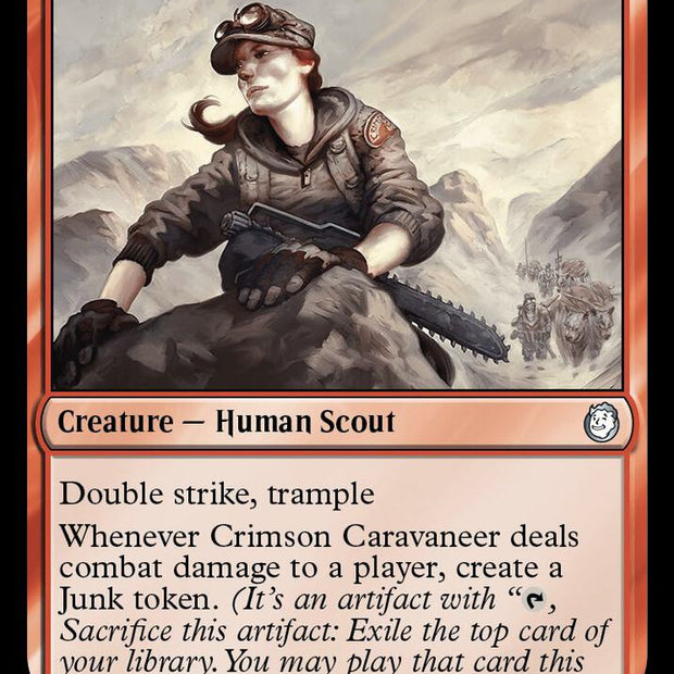 Crimson Caravaneer 584/326 (Universes Beyond: Fallout)  - Surge Foil