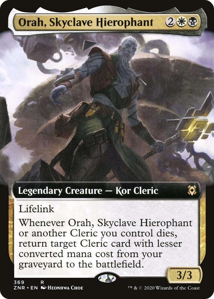 Orah, Skyclave Hierophant 369/280 (Zendikar Rising)  - Extended Art
