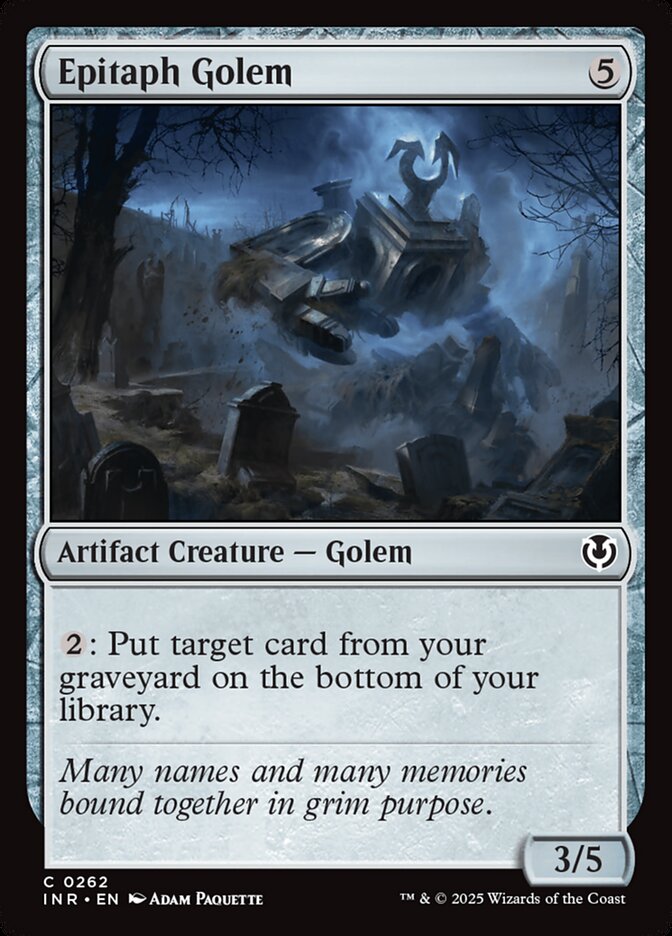 Epitaph Golem 262/287 (Innistrad Remastered) 