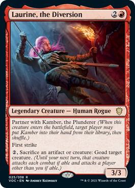 Laurine the Diversion 25 (Commander: Innistrad: Crimson Vow) 
