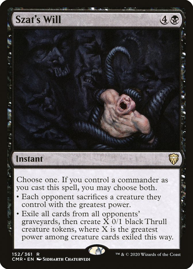 Szat's Will 152/361 (Commander Legends) 