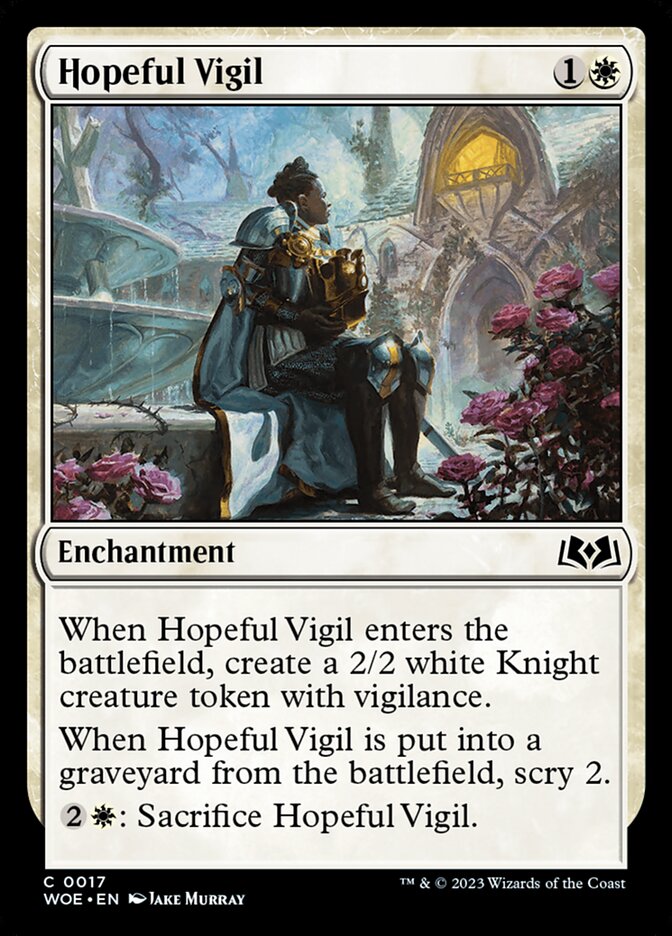 Hopeful Vigil 17/276 (Wilds of Eldraine)  - Foil