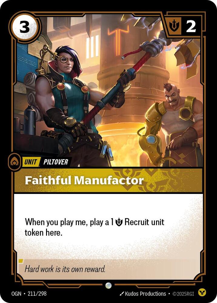 Faithful Manufactor 211/298 (Origins) 