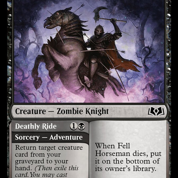 Fell Horseman // Deathly Ride 92/276 (Wilds of Eldraine)  - Foil