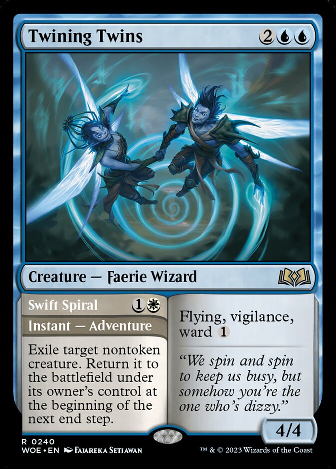Twining Twins // Swift Spiral 240/276 (Wilds of Eldraine)  - Foil