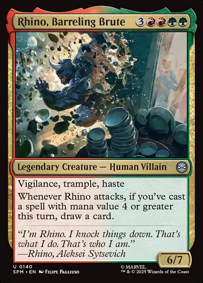 Rhino, Barreling Brute 140/198 (Marvel's Spider-Man) 