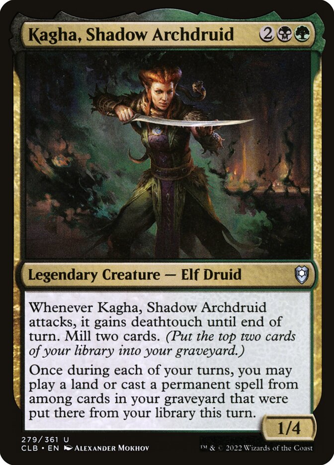 Kagha, Shadow Archdruid 279 (Commander Legends: Battle for Baldur's Gate) 