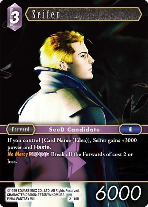 Seifer Rare 2-110R (Opus II)  - Foil